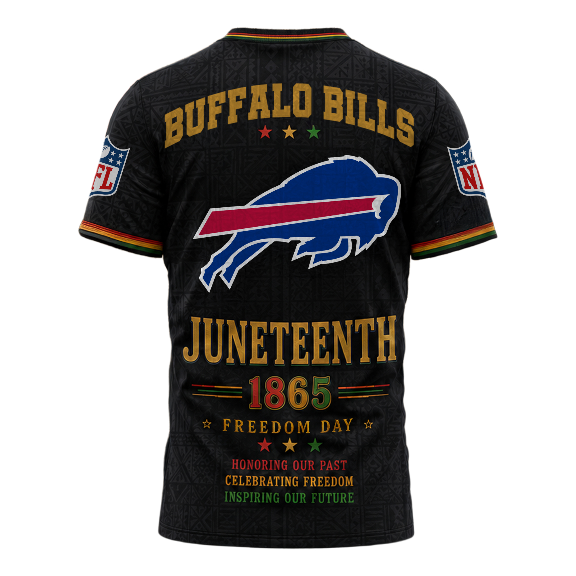 Buffalo Bills x Premium NFL Juneteenth Freedom Day 3D Shirt TTH280533