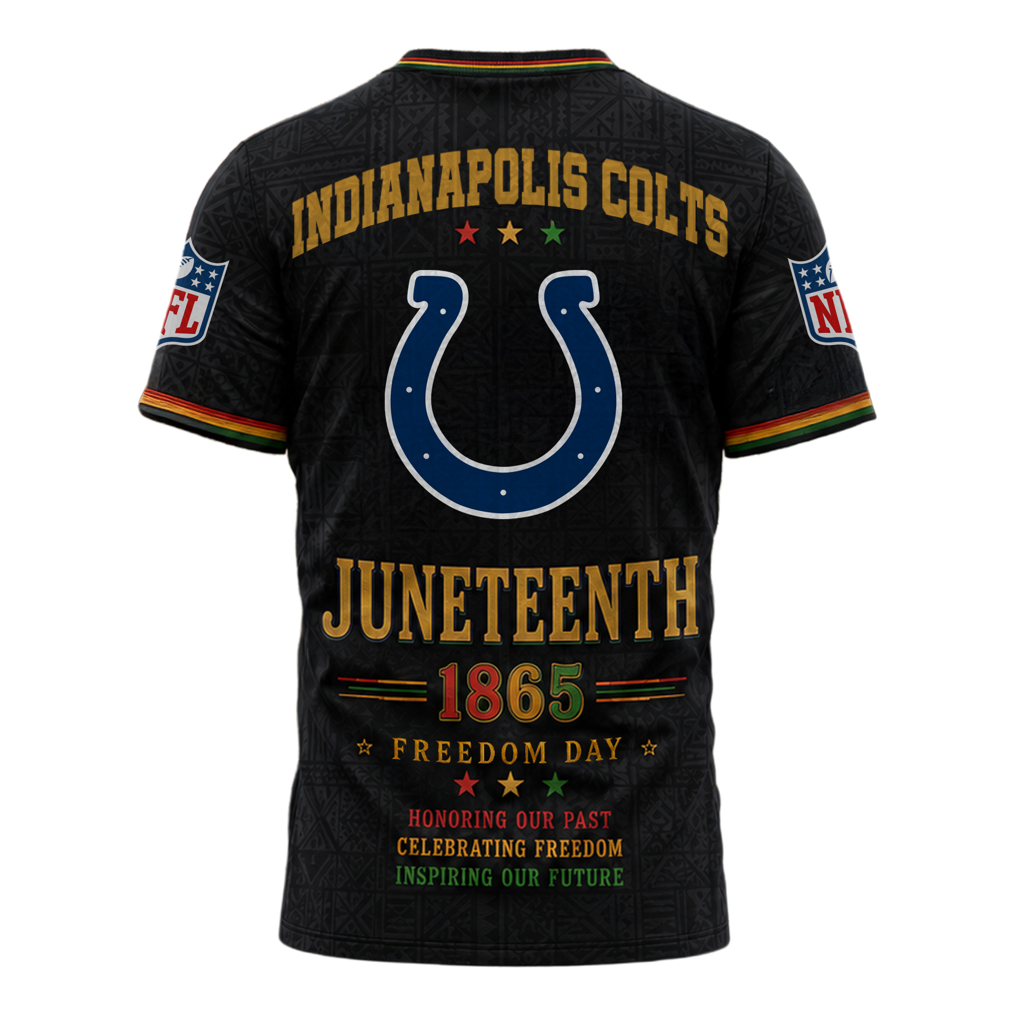 Indianapolis Colts x Premium NFL Juneteenth Freedom Day 3D Shirt TTH280533 - Image 2