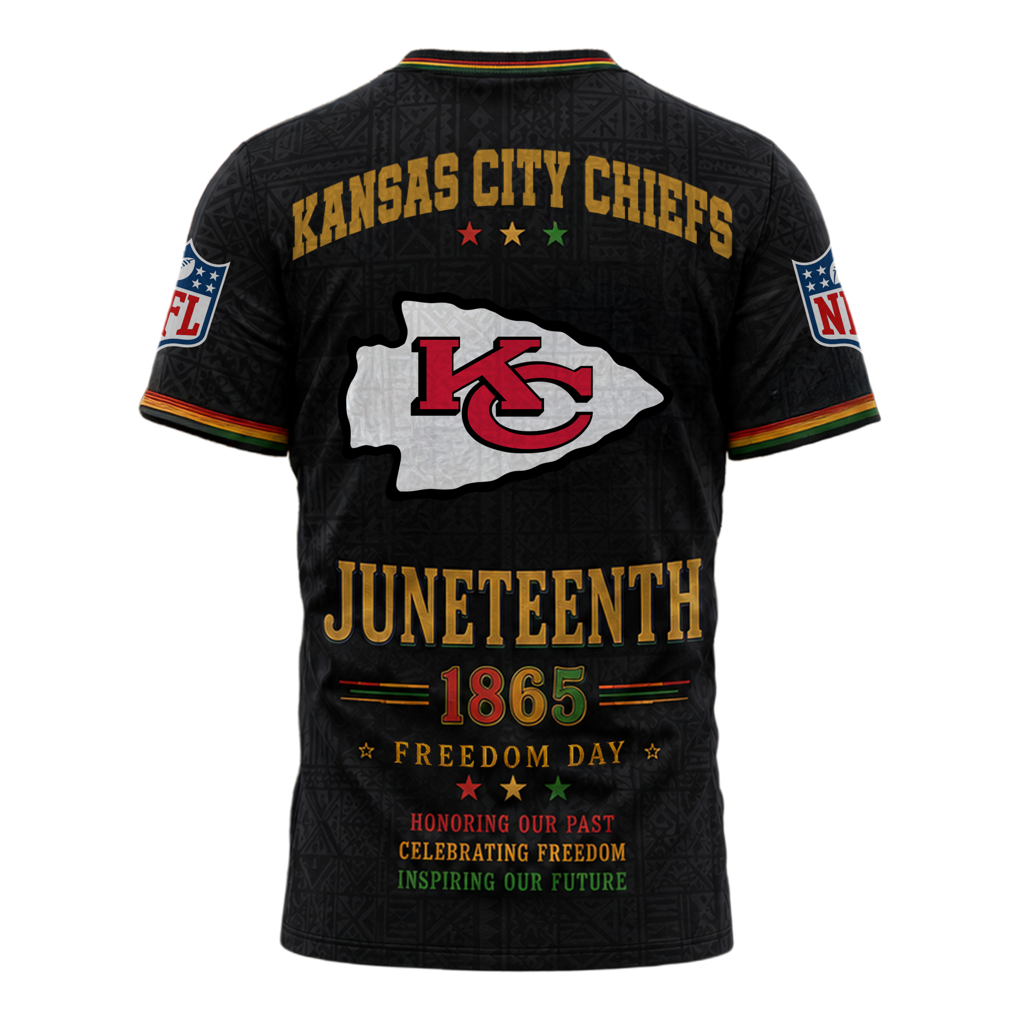 Kansas City Chiefs x Premium NFL Juneteenth Freedom Day 3D Shirt TTH280533 - Image 2