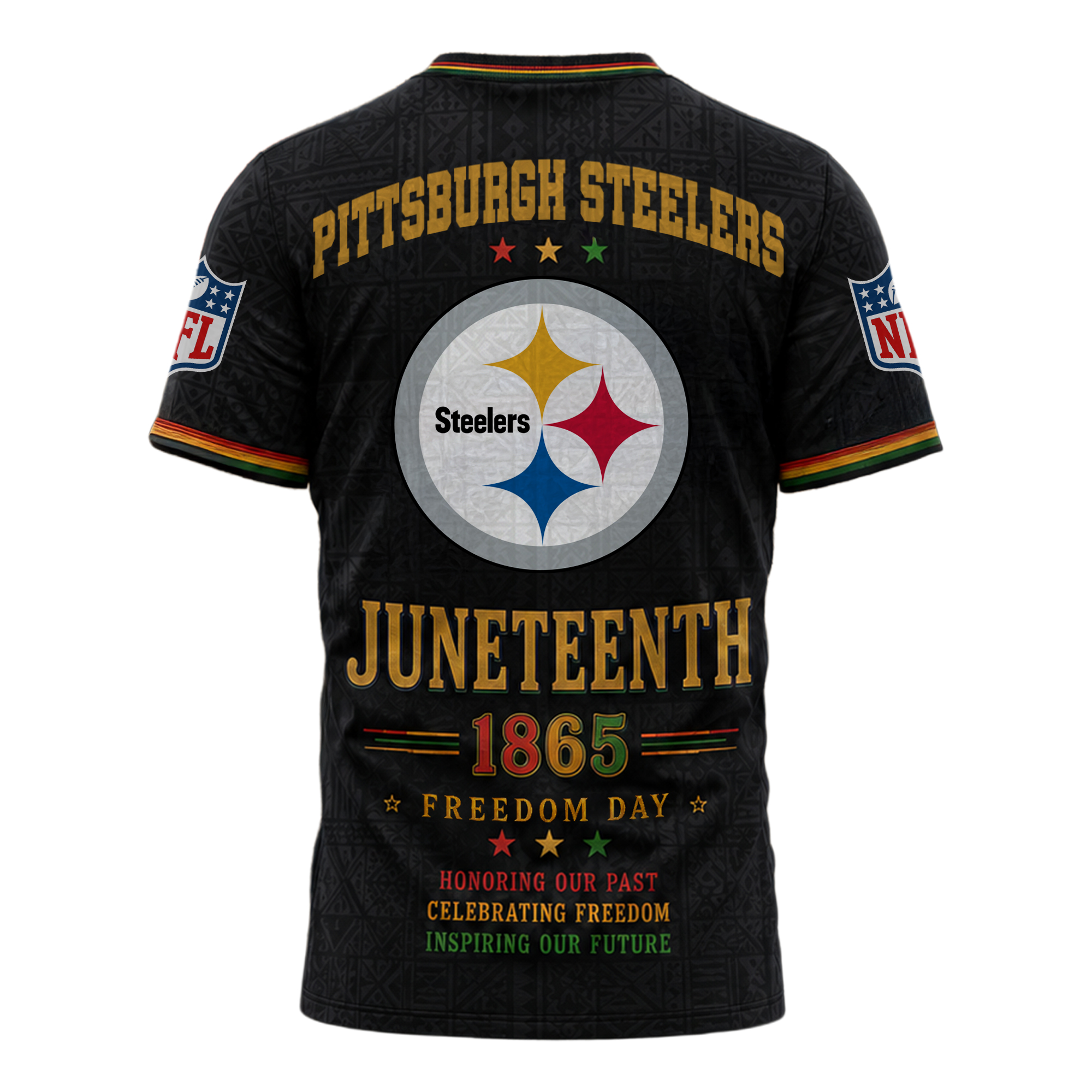 Pittsburgh Steelers x Premium NFL Juneteenth Freedom Day 3D Shirt TTH280533 - Image 2