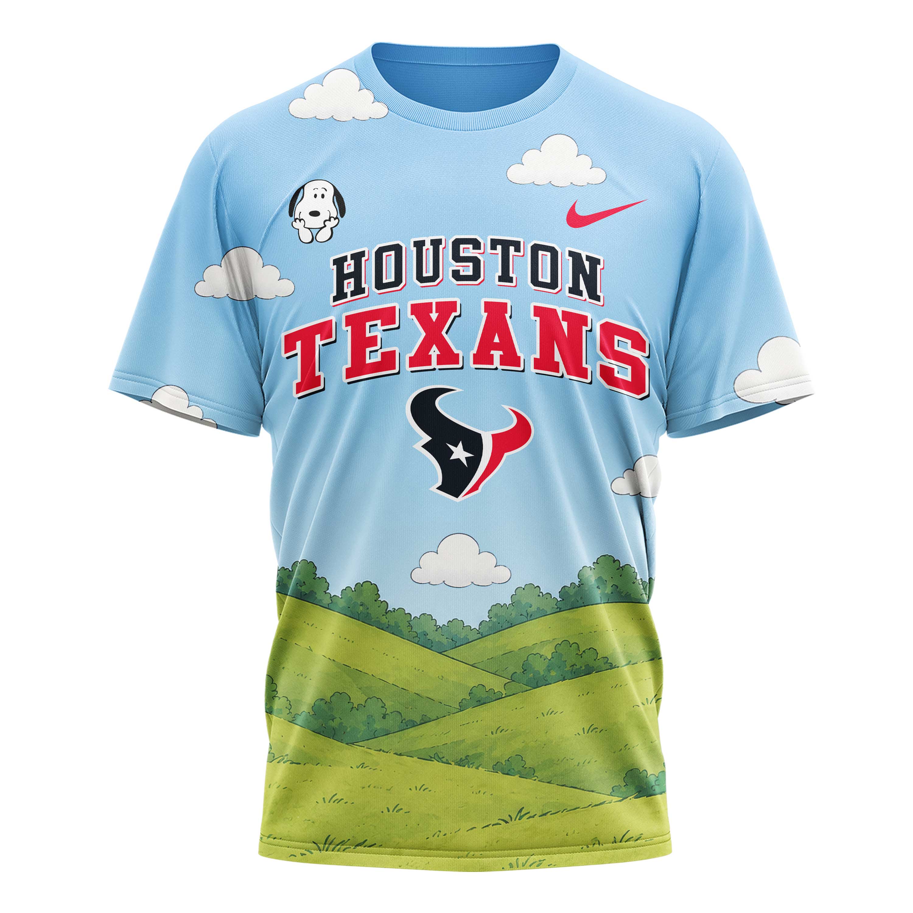 Houston Texans x Premium NFL Snoopy Touchdown 3D T-Shirt TTH300501