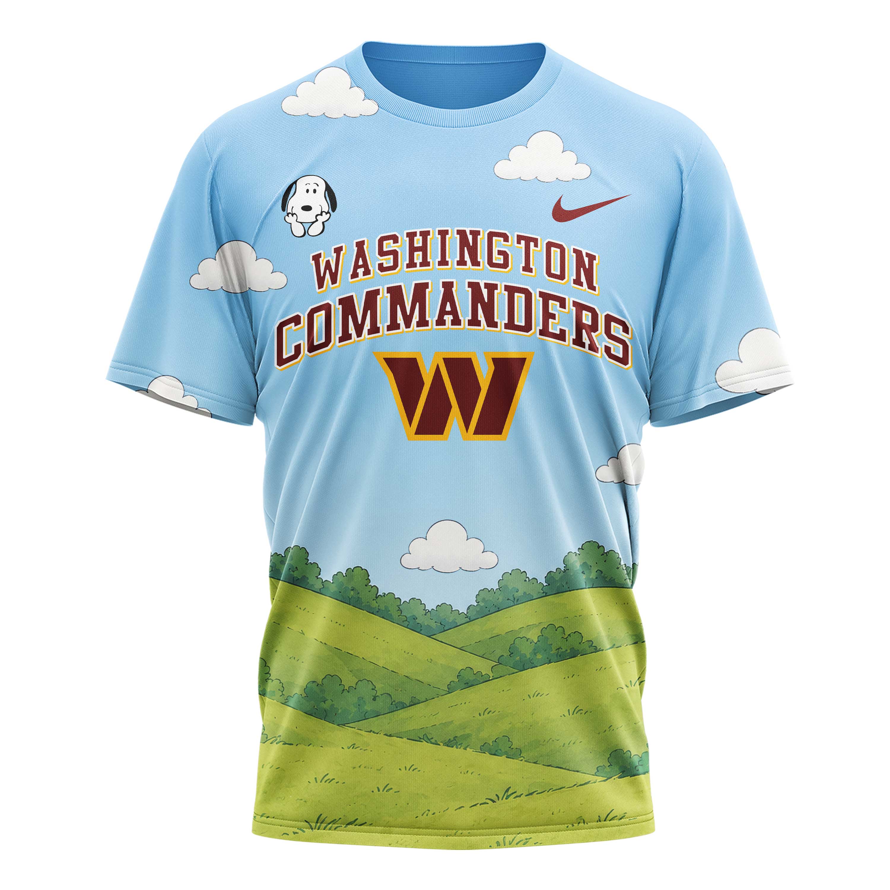 Washington Commanders x Premium NFL Snoopy Touchdown 3D T-Shirt TTH300501