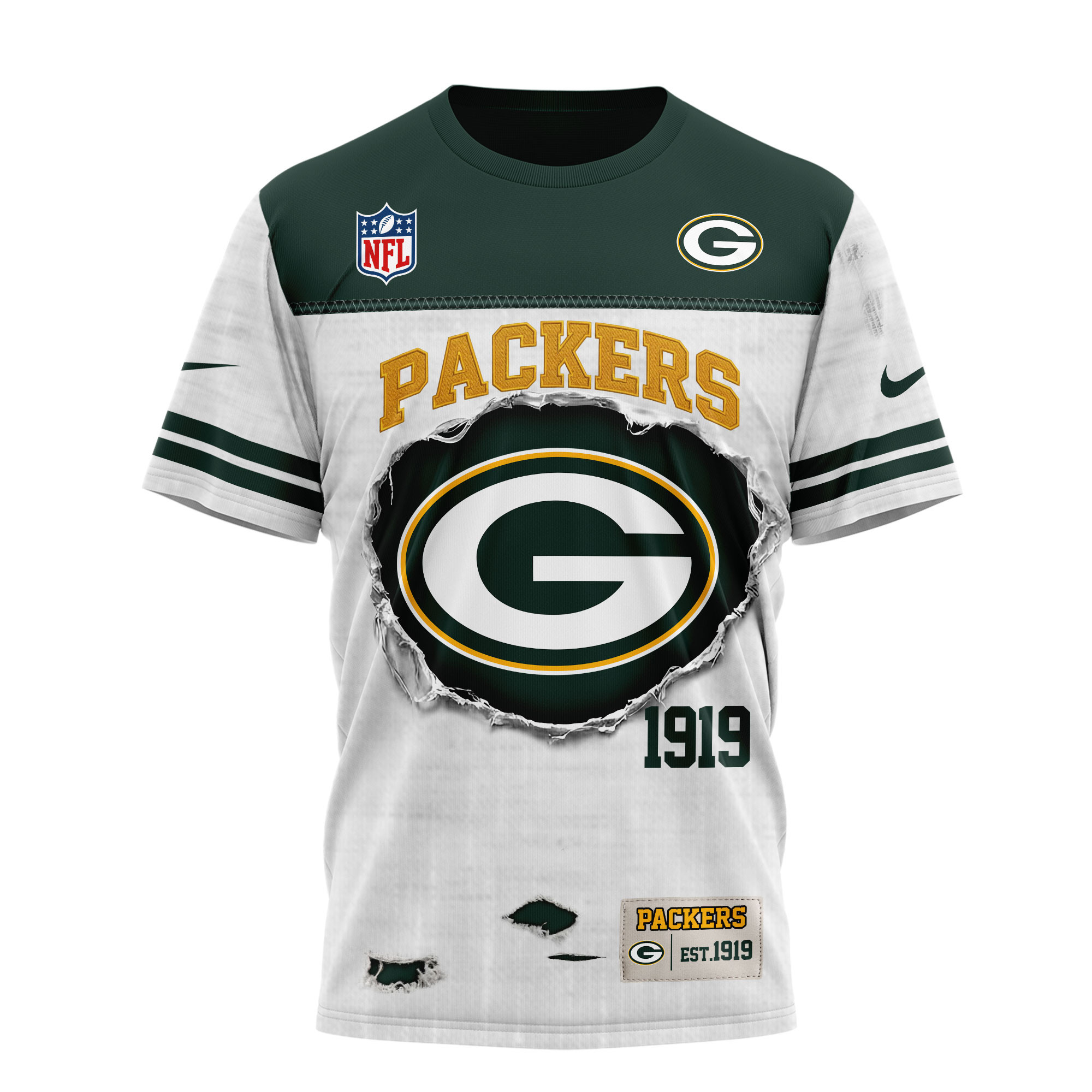 Green Bay Packers x Premium NFL Girl Heart & Helmet 3D Shirt TTH300503