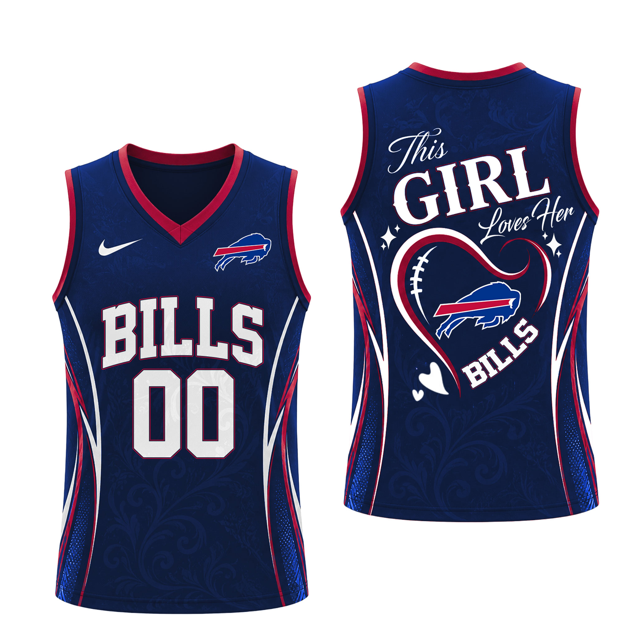 Buffalo Bills x Premium NFL Women’s Game Day Love Tank Top Jersey TTH300502