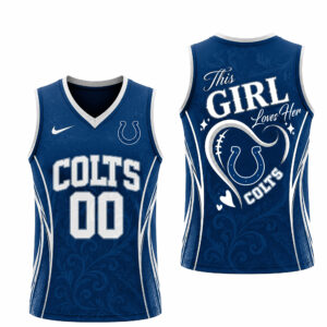 Indianapolis Colts x Premium NFL Women’s Game Day Love Tank Top Jersey TTH300502