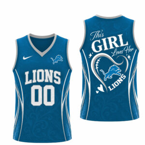 Detroit Lions x Premium NFL Women’s Game Day Love Tank Top Jersey TTH300502