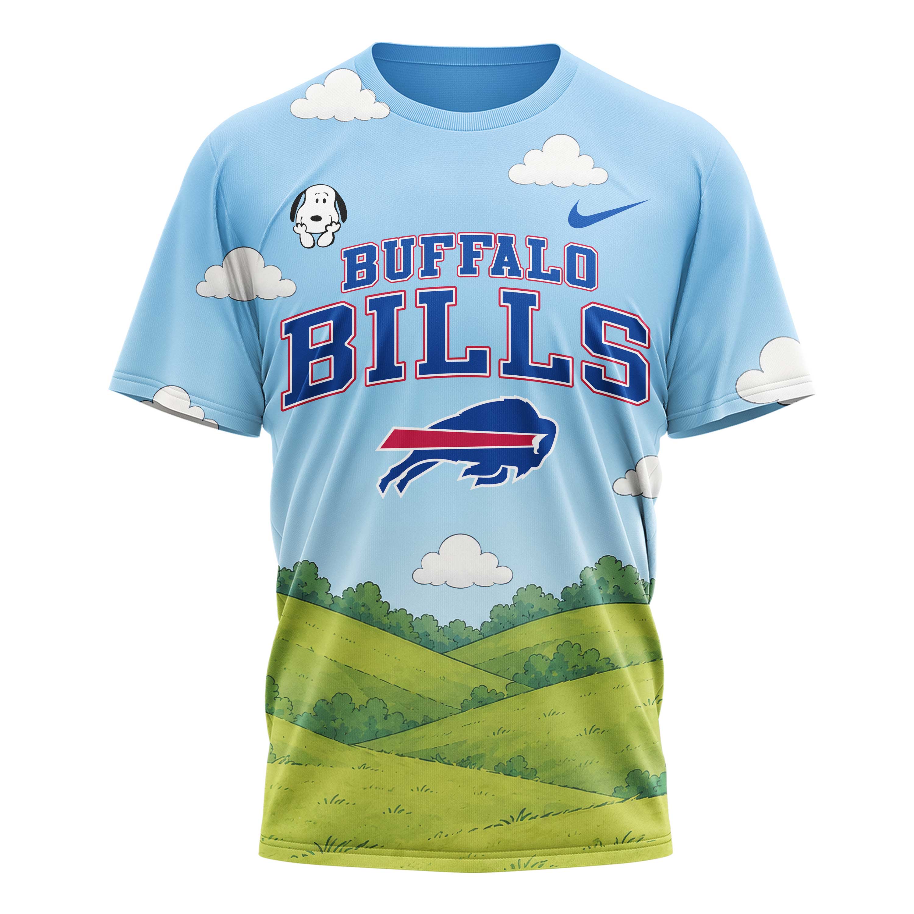 Buffalo Bills x Premium NFL Snoopy Touchdown 3D T-Shirt TTH300501