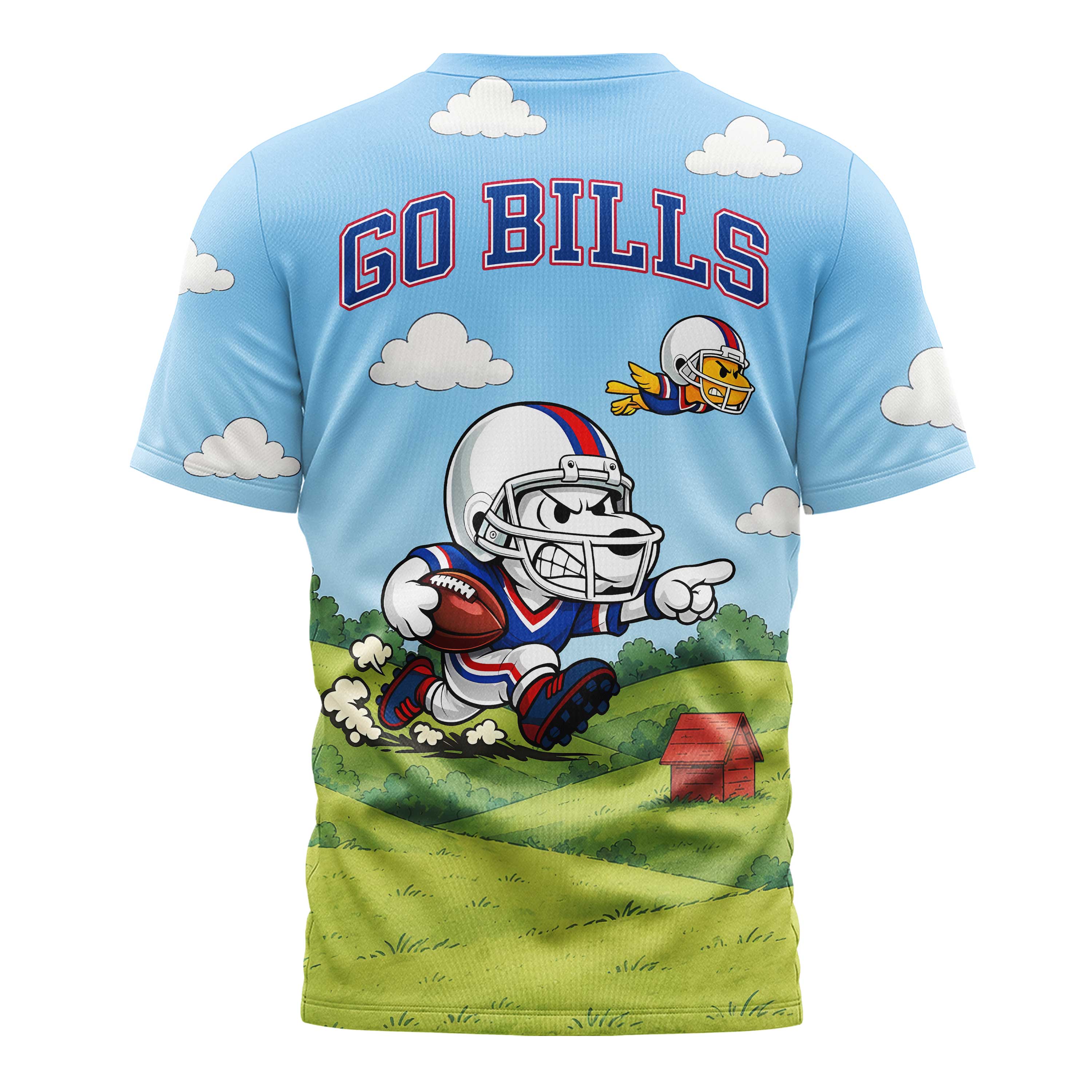 Buffalo Bills x Premium NFL Snoopy Touchdown 3D T-Shirt TTH300501 - Image 2