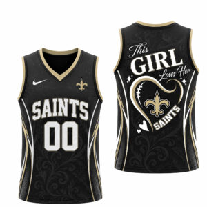 New Orleans Saints x Premium NFL Women’s Game Day Love Tank Top Jersey TTH300502