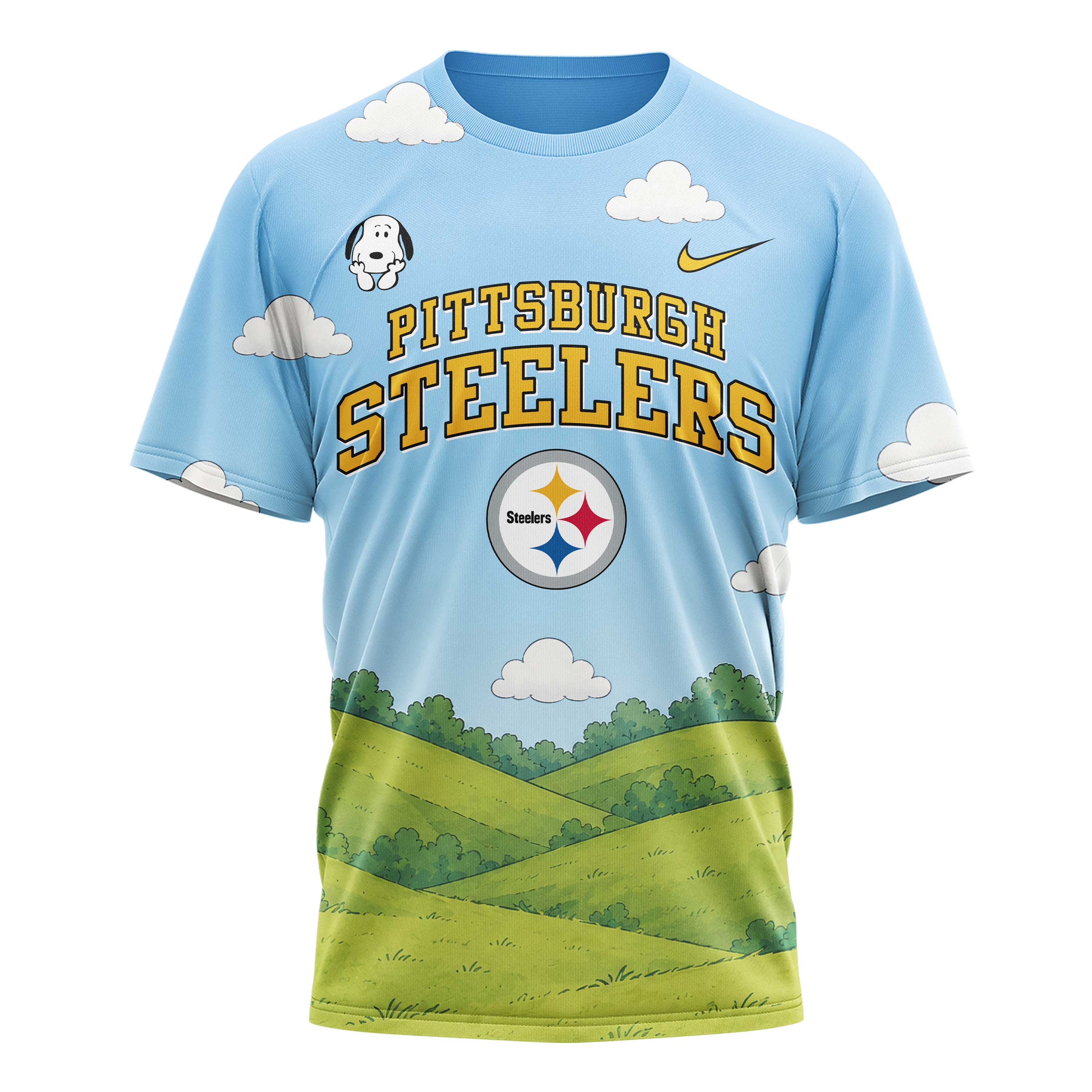 Pittsburgh Steelers x Premium NFL Snoopy Touchdown 3D T-Shirt TTH300501