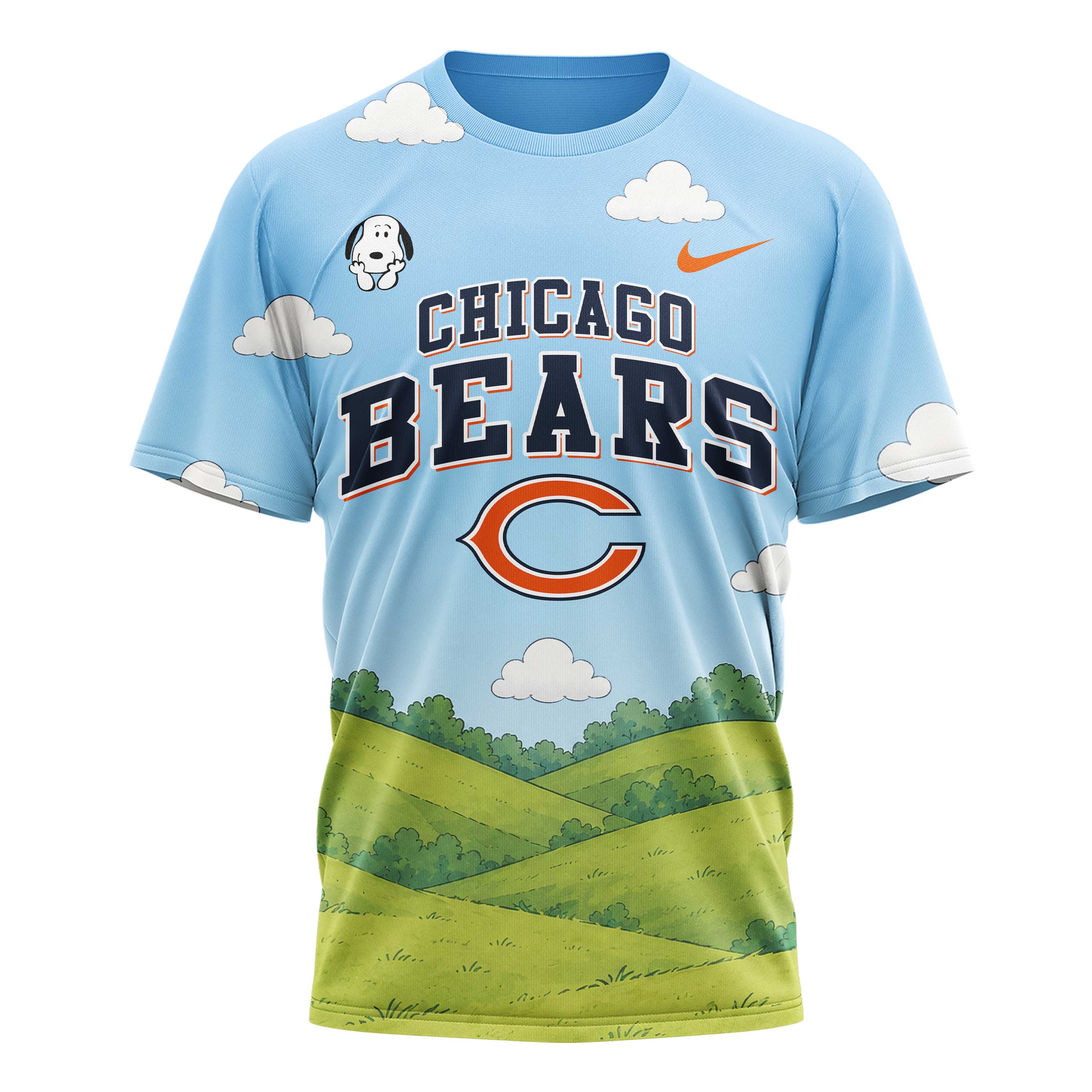 Chicago Bears x Premium NFL Snoopy Touchdown 3D T-Shirt TTH300501