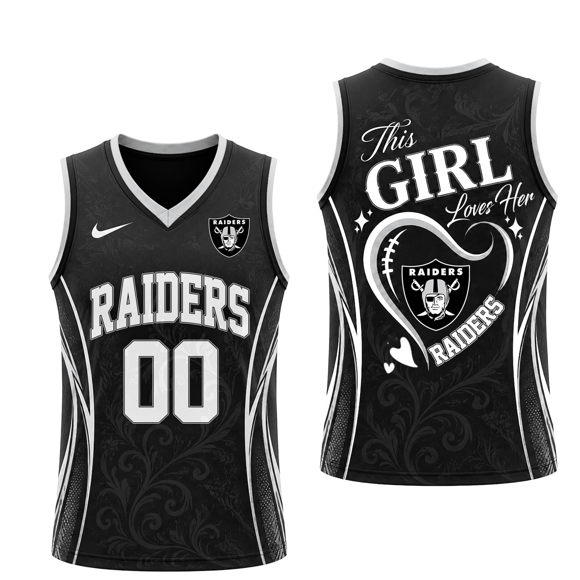 Las Vegas Raiders x Premium NFL Women’s Game Day Love Tank Top Jersey TTH300502