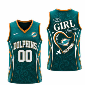 Miami Dolphins x Premium NFL Women’s Game Day Love Tank Top Jersey TTH300502