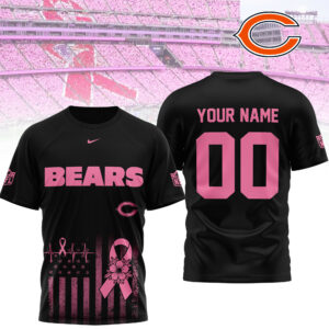 Chicago Bears x Premium NFL Breast Cancer Awareness 3D Shirt TTH300500