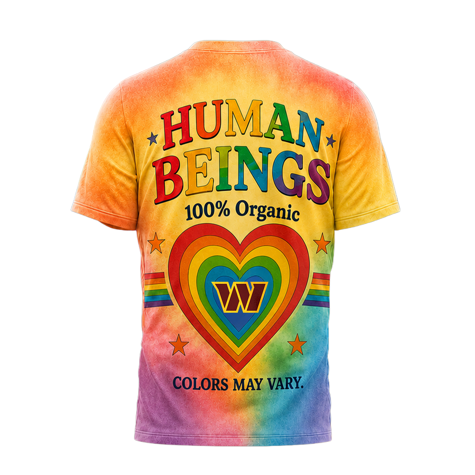 Washington Commanders x Premium NFL Human Being Color May Vary 3D T-Shirt TTH300505 - Image 2