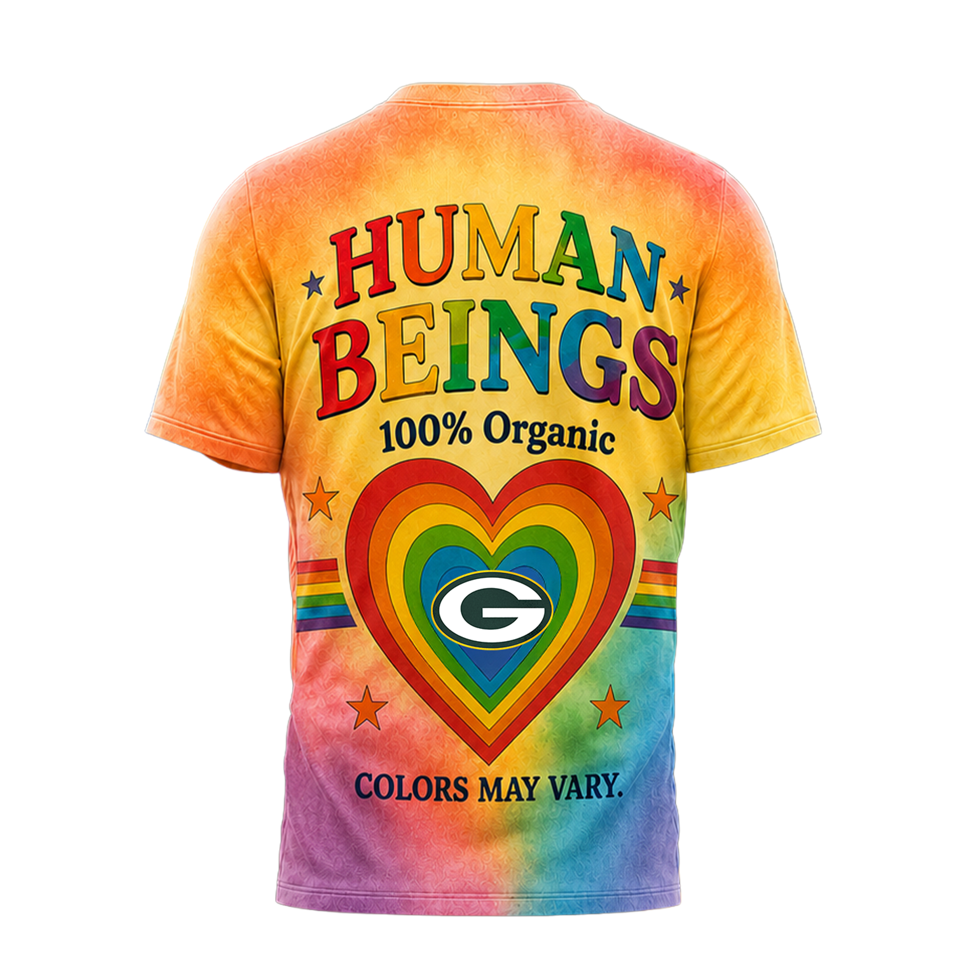 Green Bay Packers x Premium NFL Human Being Color May Vary 3D T-Shirt TTH300505 - Image 2