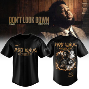 Rod Wave Dont Look Down Tour 2026 Official Signature Baseball Jersey
