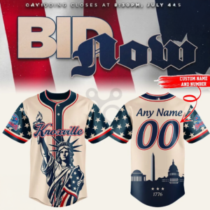 Knoxville Smokies 4th Of July Independence Day Baseball Jersey Edition