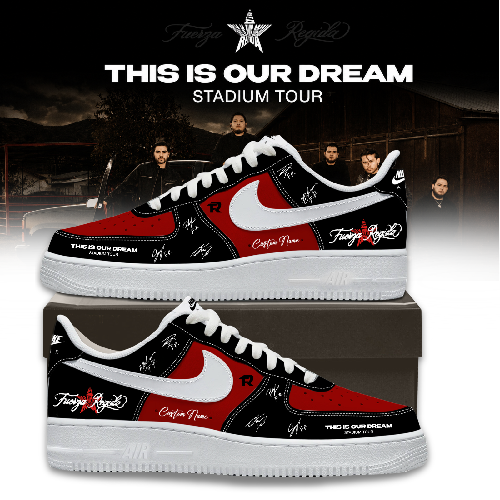 Fuerza Regida This Is Our Dream Stadium Tour 2026 Premium Sneakers
