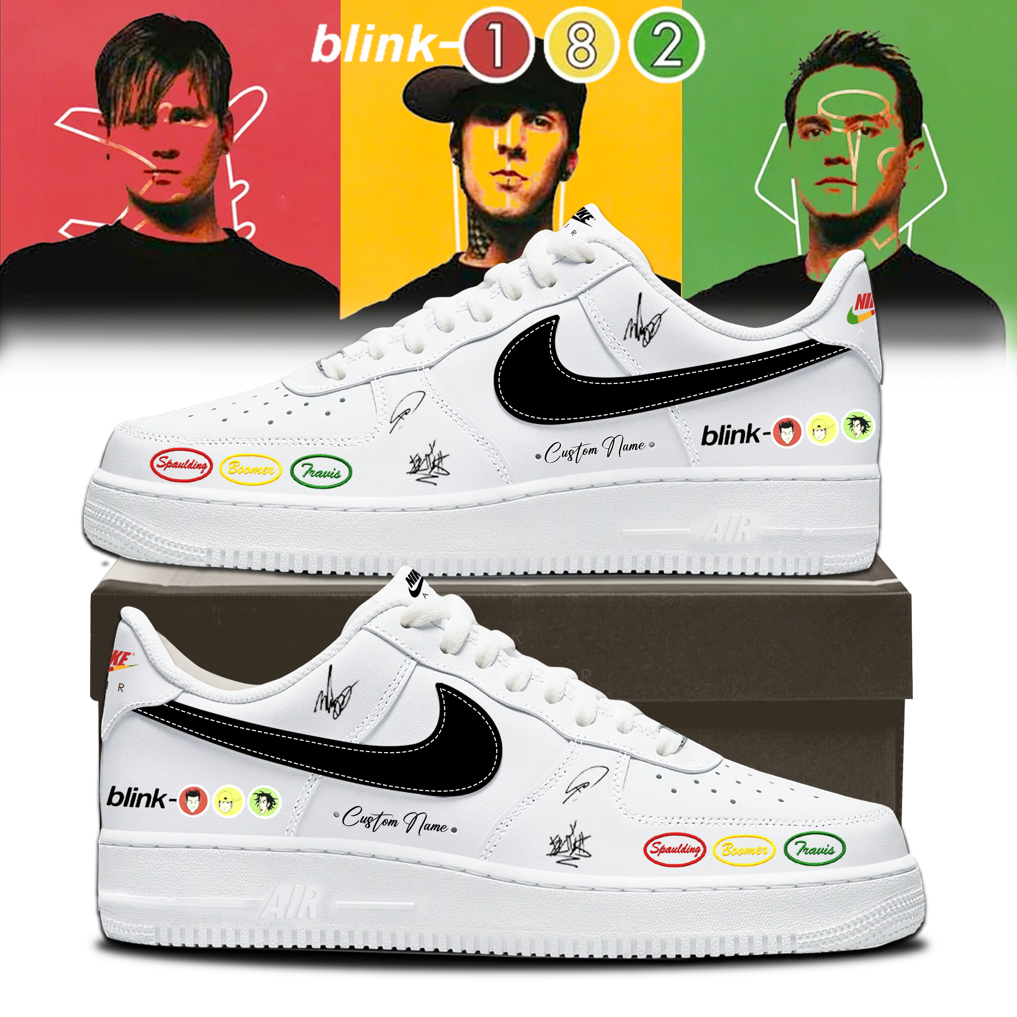 Blink 182 Take Off Your Pants And Jacket Signature Fan Sneakers