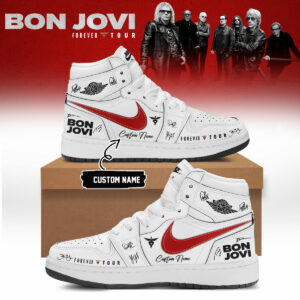 Bon Jovi Forever Tour 2026 Limited Fan Signature Sneakers
