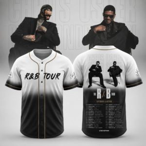 Raymond x Chris Brown The R And B Tour Vintage Baseball Jersey