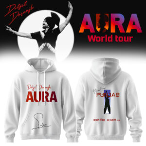 Diljit Dosanjh Aura World Tour 2026 Official Signature Hoodie Collection
