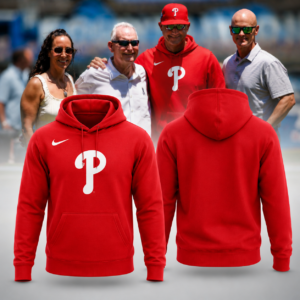 2026 Philadelphia Phillies Red Baseball Hoodie Mlb Fan Pullover Sweatshirt Gift For Baseball Fans