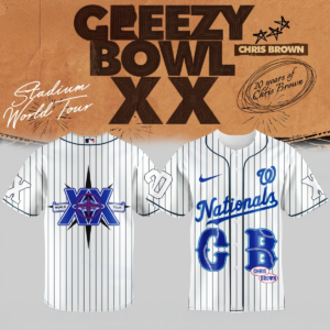 Chris Brown Breezy Bowl XX Washington Nationals Baseball Jersey Collection