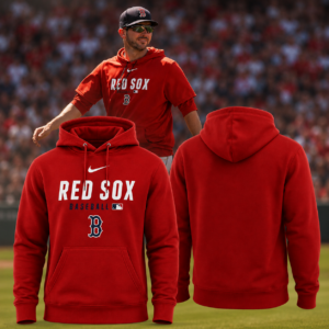 Boston Red Sox Red Baseball Hoodie Mlb Fan Pullover Sweatshirt Gift For Baseball Fans