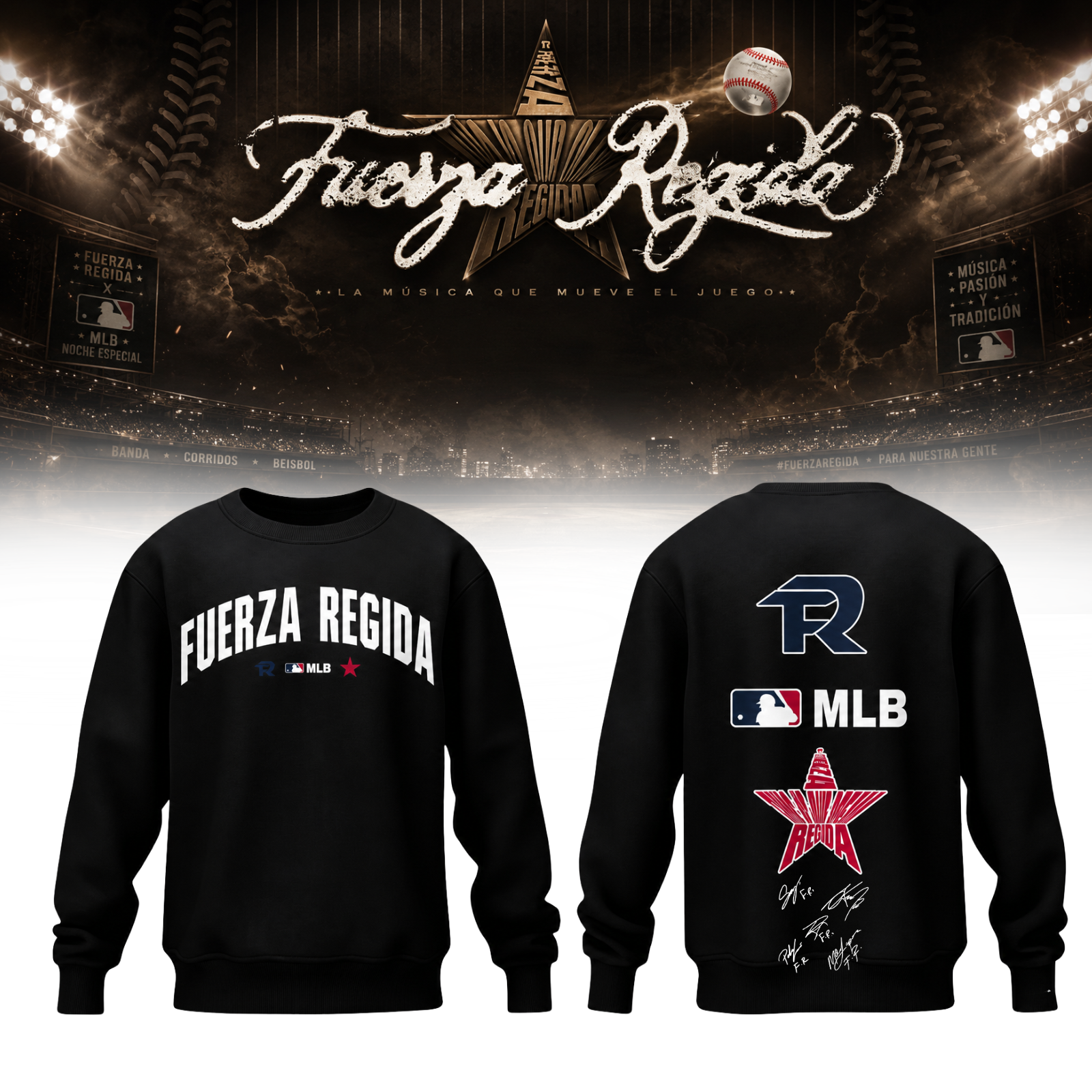 Mlb X Fuerza Regida This Is Our Dream Stadium Tour 2026 Fan Sweatshirt