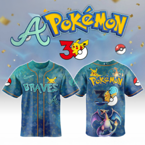 Atlanta Braves Pokemon Day Limited Baseball Jersey Fan Collection