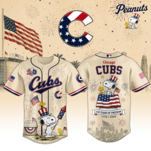 Chicago White Sox Peanuts Usa 250Th Anniversary 2026 Baseball Jersey