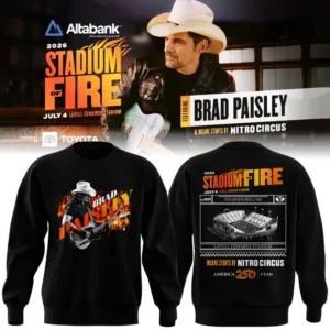 Byu Football X Brad Paisley Stadium Of Fire Black Sweatshirt Edition