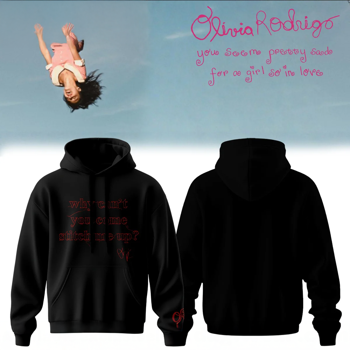 Olivia Rodrigo Stitch Me Up Embroidered Premium T Shirt And Hoodie