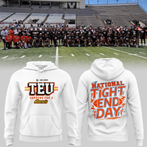 Teu Happens Reeses National Tight End Day 2026 Premium Fan Hoodie