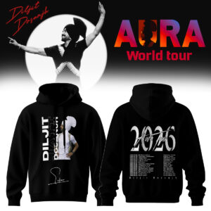 Diljit Dosanjh Aura World Tour 2026 Official Signature Hoodie Collection2