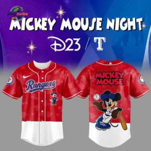 Texas Rangers X Mickey Mouse Premium Baseball Jersey Fan Edition