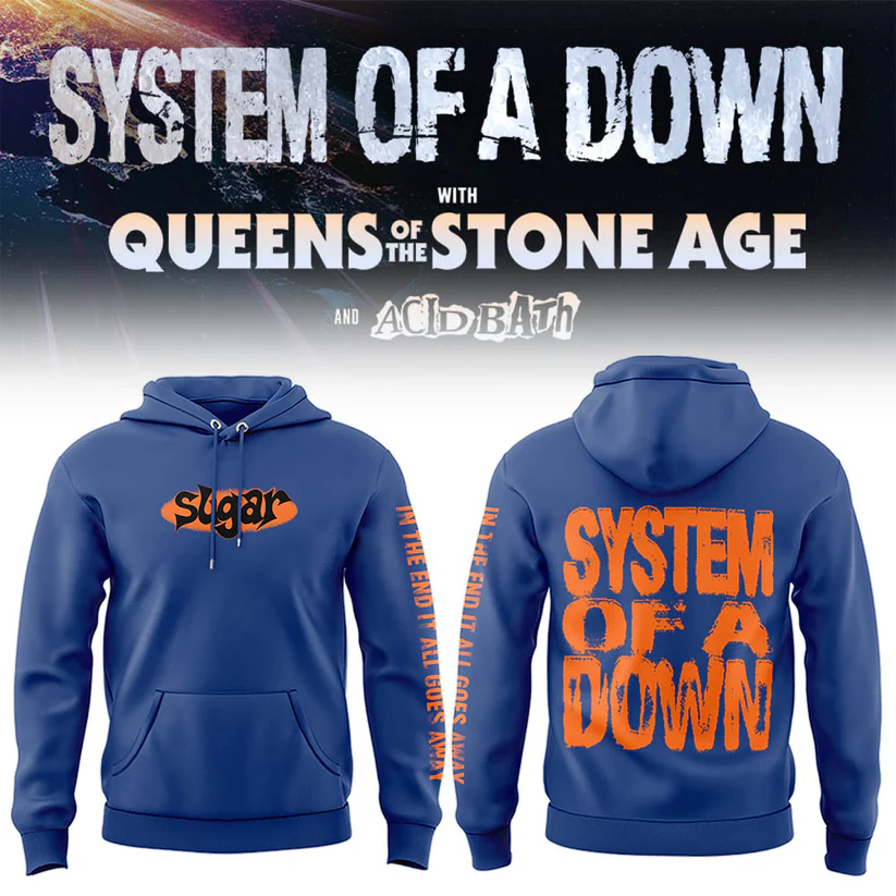 System Of A Down Uk Europe Stadium Tour 2026 Official Tour Hoodie Apparel