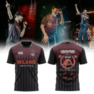Linkin Park Madrid Concert Official Fan Graphic T-Shirt