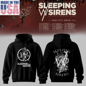 Sleeping With Sirens 2026 Limited Music Tour Hoodie Official Merchandise