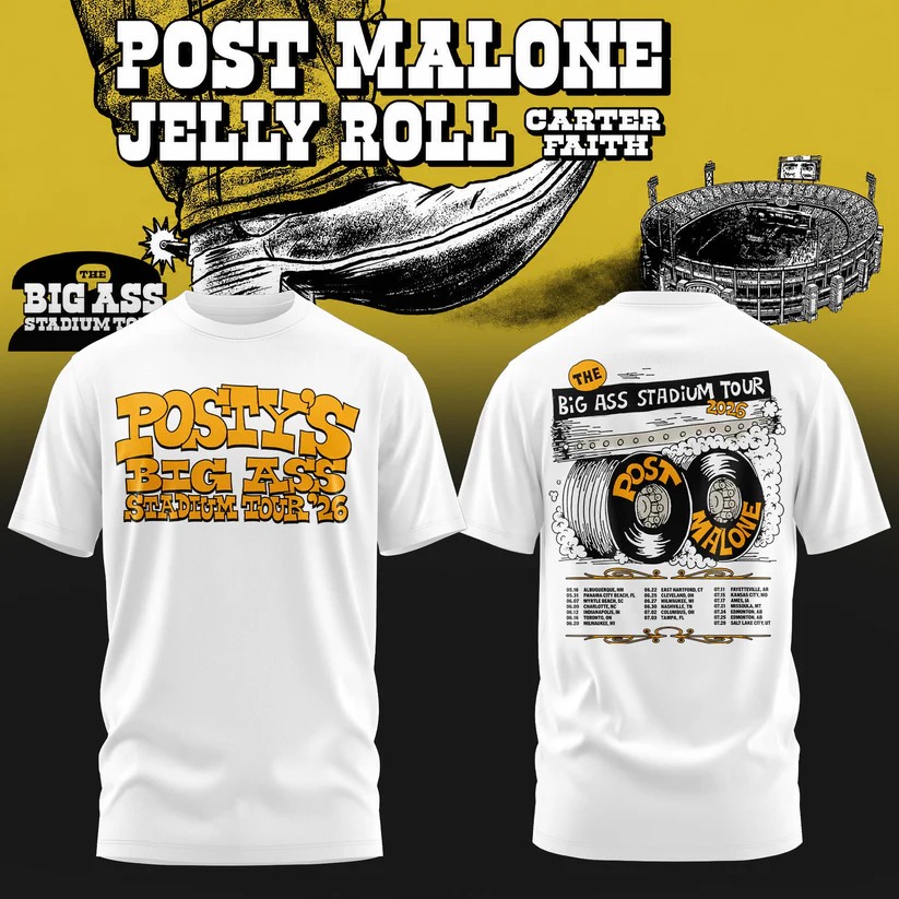 Post Malone The Big Ass Stadium World Tour Collector Fan T-Shirt