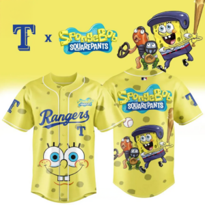 Texas Rangers Spongebob Squarepants 2026 Night Game Baseball Jersey