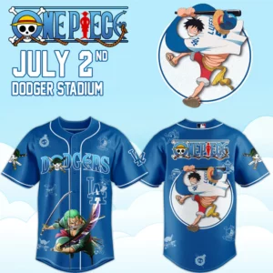 Los Angeles Dodgers One Piece Night 2026 Official Anime Baseball Jersey