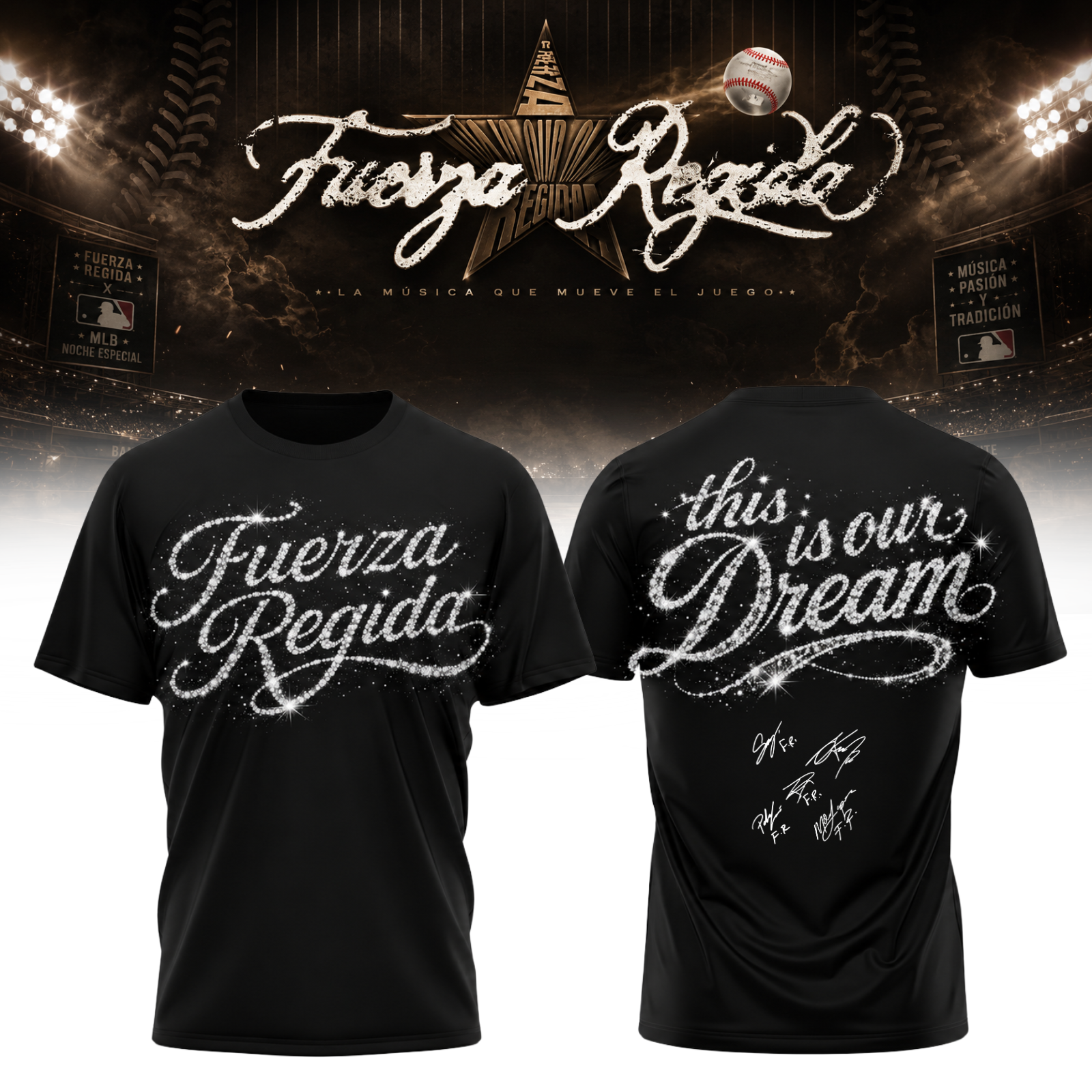 Fuerza Regida This Is Our Dream Stadium Tour 2026 Premium Fan Graphic T-Shirt