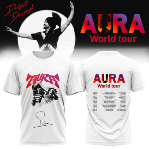 Diljit Dosanjh Aura World Tour 2026 Premium Concert Graphic T-Shirt