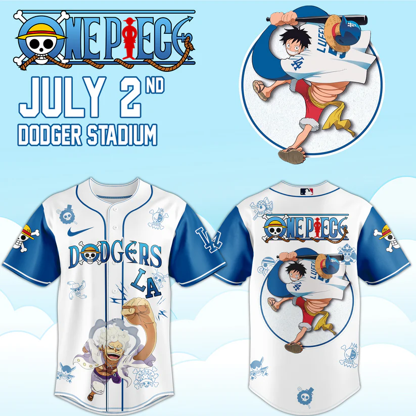 Los Angeles Dodgers One Piece Night 2026 Collector Fan Baseball Jersey
