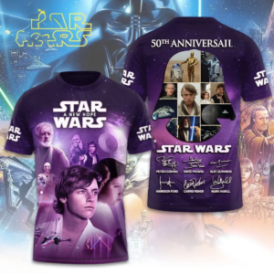 Star Wars A New Hope Cast 50Th Anniversary Signature T-Shirt