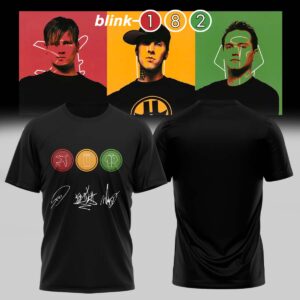Blink 182 Take Off Your Pants And Jacket Signature Fan Graphic T-Shirt