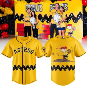 Houston Astros Charlie Brown Peanuts Night 2026 Baseball Jersey